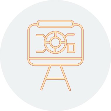 kamera vektör simgesi modern illüstrasyon