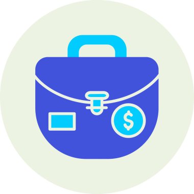 Çanta. Web simgesi basit illüstrasyon