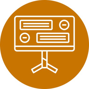 Modern eğitim ikonunun vektör illüstrasyonu