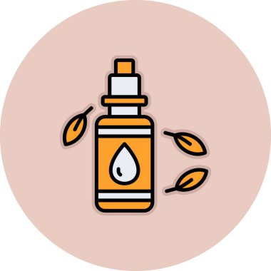 Bir damla şişesinin vektör çizimi