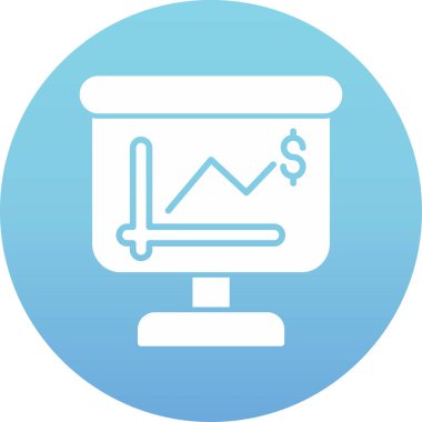 Kolayca değiştirebilen ya da düzenleyebilen iş analiz vektörü simgesi