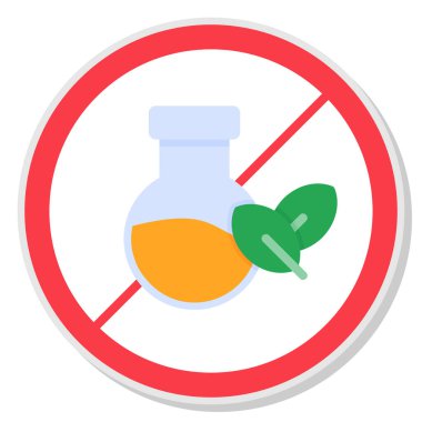 Yaprak simgesi olan şişe, düz tasarım.