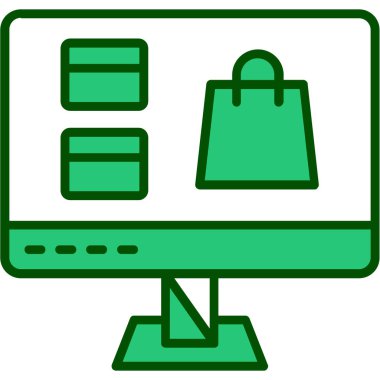 Online alışveriş web simgesi