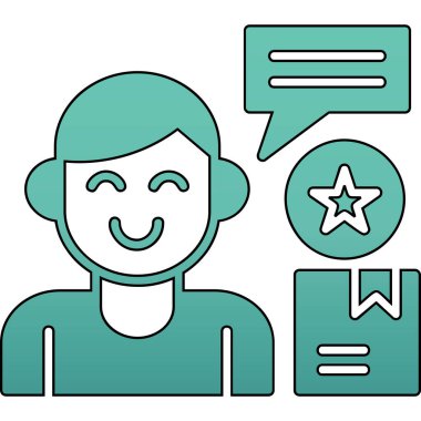 Konuş. Web simgesi basit illüstrasyon