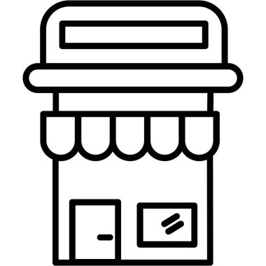 süpermarket alışveriş merkezi simgesi tasarımı