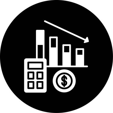 İş ve finans kavramının vektör simgesi