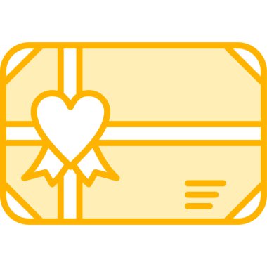 hediye kartı vektör simgesi