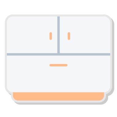 Beyaz arkaplanda beyaz simge izole edildi