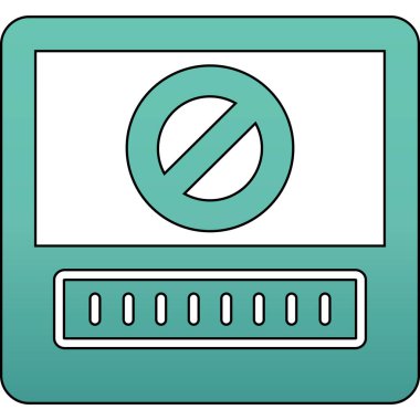 bilgisayar güvenlik sistemi simgesi