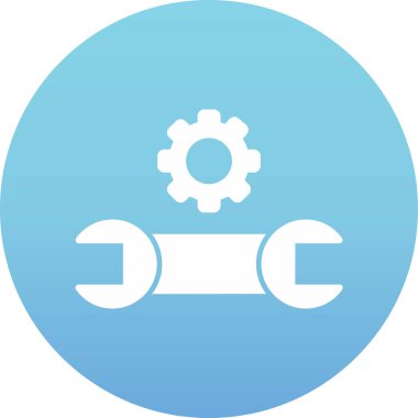 Teçhizat Web simgesi basit illüstrasyon