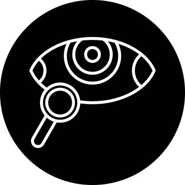 Göz. Web simgesi basit illüstrasyon