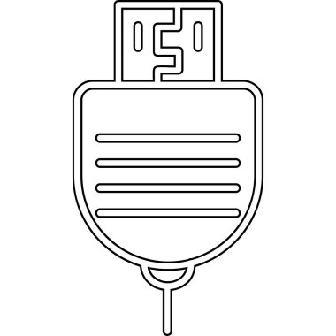 Kilit simgesi olan emniyet çantası