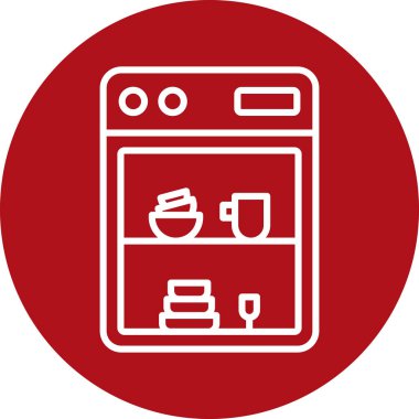 Mutfak simgesi, vektör illüstrasyonu