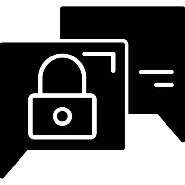 Asma kilit. Web simgesi basit illüstrasyon