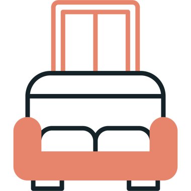 bagaj. Web simgesi basit illüstrasyon