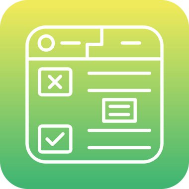 vektör belge simgesi, vektör illüstrasyonu