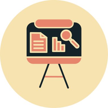 İş ve modern simgenin vektör illüstrasyonu