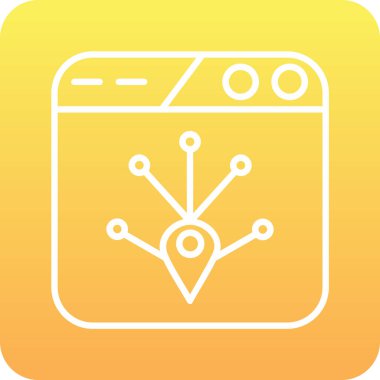 Modern eğitim ikonunun vektör illüstrasyonu