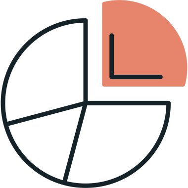 Diyagram simgesi vektör illüstrasyonu