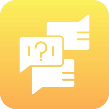 Sohbet simgesinin vektör illüstrasyonu