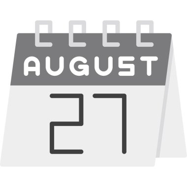 Takvim simgesi tasarımı, vektör illüstrasyonu