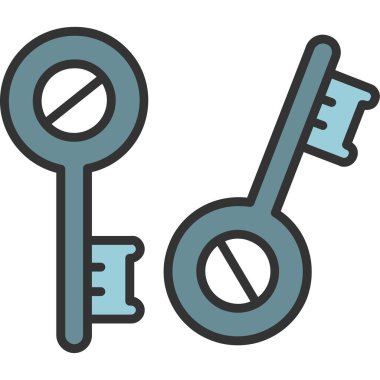 Anahtar. Web simgesi basit illüstrasyon