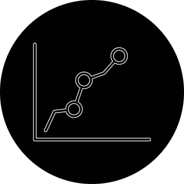 İş ve finans simgesinin vektör illüstrasyonu