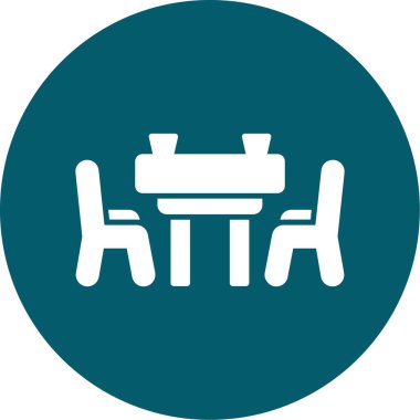 Sandalye. Web simgesi basit illüstrasyon