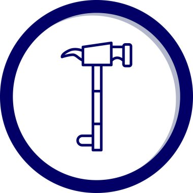 Bir kürek simgesinin vektör çizimi