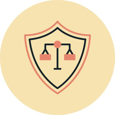 kalkan vektör simgesi modern basit illüstrasyon