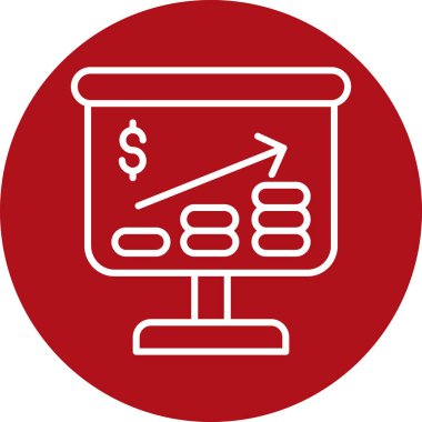 iş grafiği ikon vektör illüstrasyonu