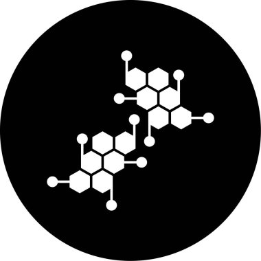 Kimyasal simge vektör çizimi