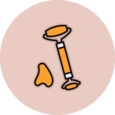 Kürek simgesinin vektör illüstrasyonu