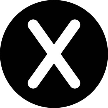 cancel vector glyph icon design