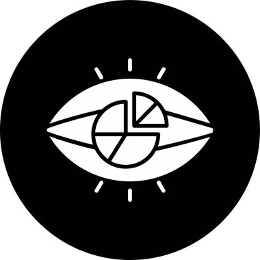 Göz. Web simgesi basit illüstrasyon