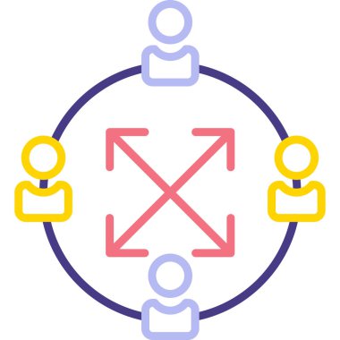 seo modern simgesinin vektör illüstrasyonu