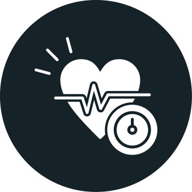 Bir kalp simgesinin vektör illüstrasyonu