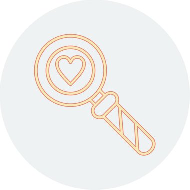 kalp anahtarı vektör illüstrasyonu