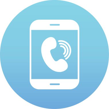 Telefon araması düz döndürülmüş ph simgesi