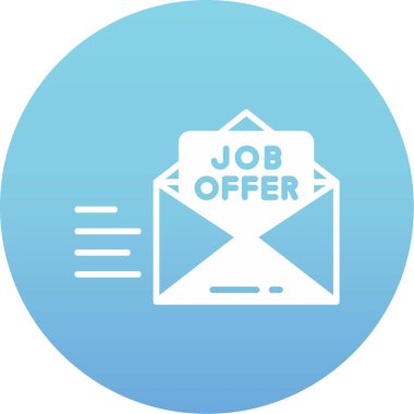 iş teklif simgesi düz stil