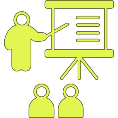 sunum Panosu simgesi. vektör çizim