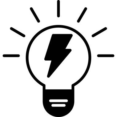 elektrik simgesi vektör illüstrasyonu