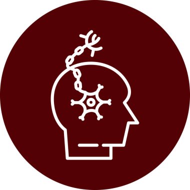 Vektör Beyin simgesi illüstrasyonu