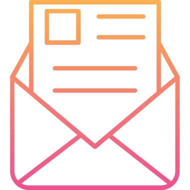 zarf simgesi vektör illüstrasyonu