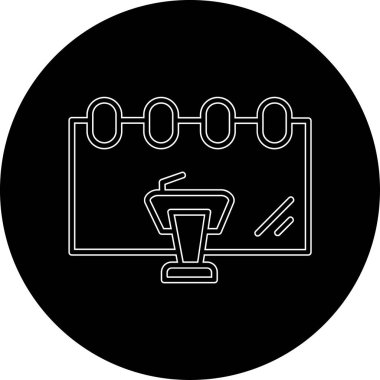 vektör lcd simgesi illüstrasyonu