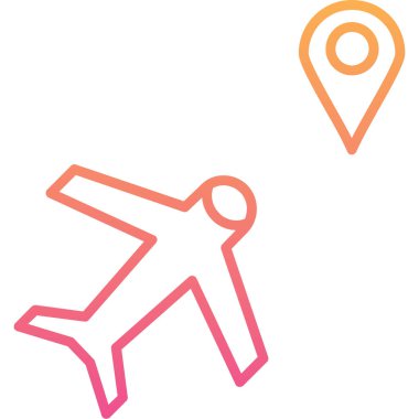 Harita simgesi olan bir adamın vektör çizimi