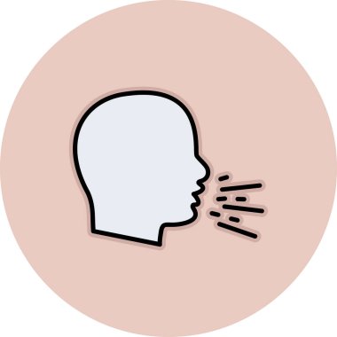 Bir kadın yüzünün vektör illüstrasyonu