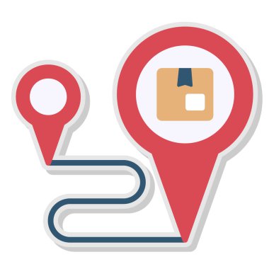 konum pin simgesi vektör illüstrasyonu