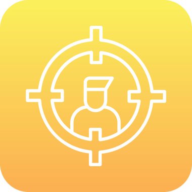 Bir insan simgesinin vektör illüstrasyonu