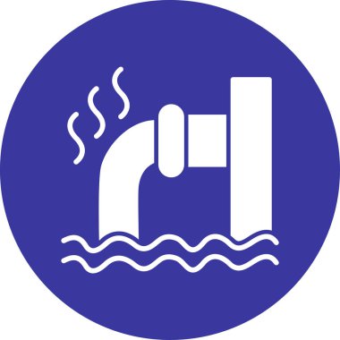 Su. Web simgesi basit illüstrasyon